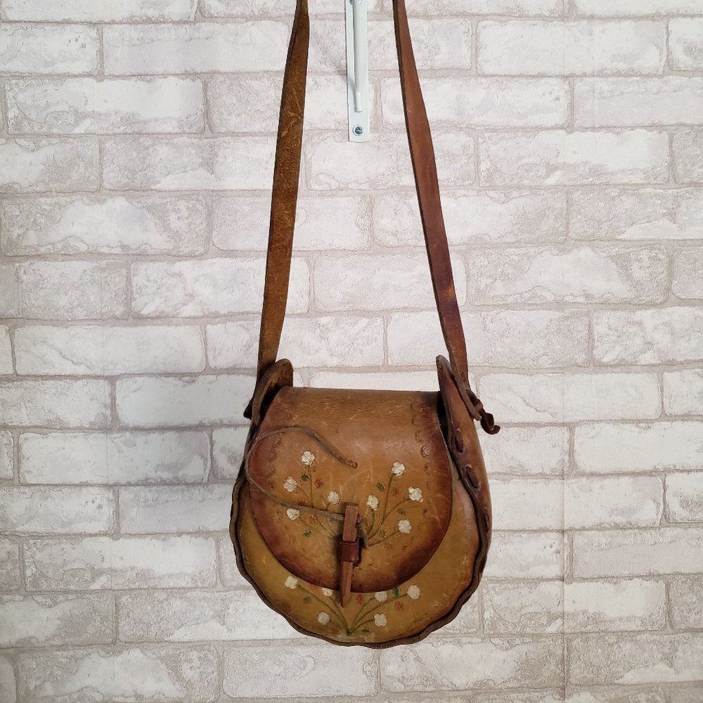 Vintage Boho Leather Shoulder Bag
